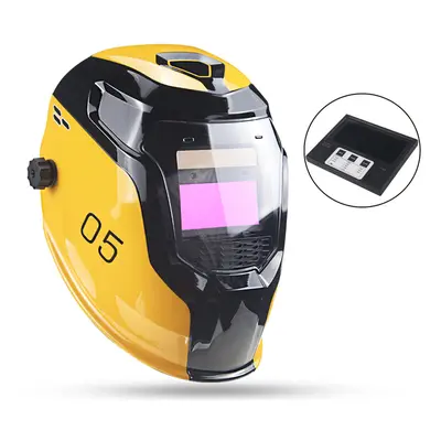 DIN4/9-13 Solar Power Automactic Darkening Welding Helmet Variable Light Welding Cap