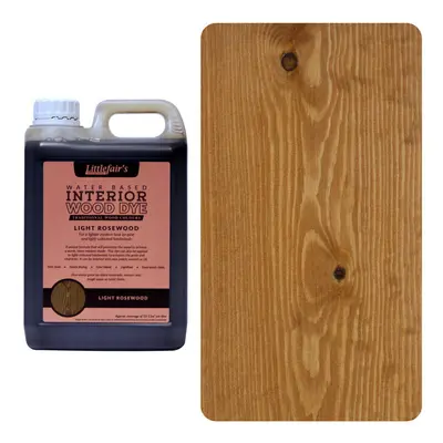 (5ltr, Light Rosewood) Littlefair's Indoor Wood Stain - Wood Colours