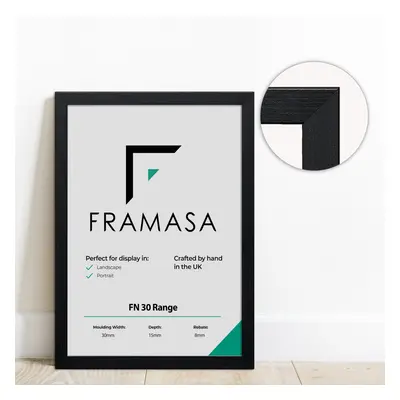 (Black, 120x80 CM) The Photo Factory Frame | Wooden Photo & Art Frames