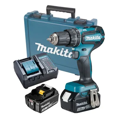 Makita DHP485F001 18V LXT Lithium Ion Brushless Combi Hammer Drill - 2x 3.0ah