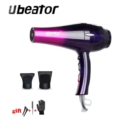 (purple, 220V-UK Plug) Barber Shop Professional Hair Dryer High Power Styling Tools Blow Dryer H