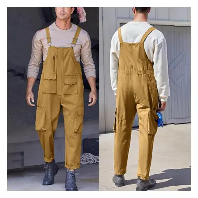 (as the picture, XXXL) Men Overalls Bib Overall For Mens Work Dungarees Unisex Workwear Romper O