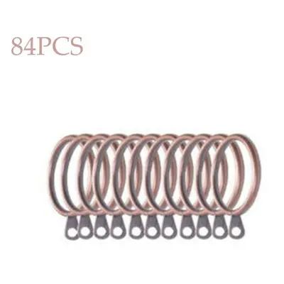 (copper, 84PCS) Home Practical Metal Heavy Duty For Curtains Rods Hanging Hooks Roman Circle Cur