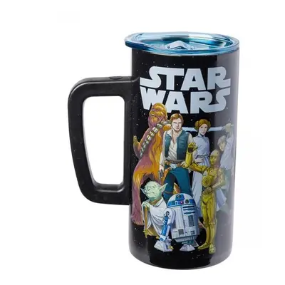 Star Wars 15 oz Star Wars Group Shot Double Wall Stainless Steel Mug - Black & Multi Color