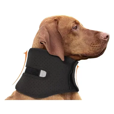 (L) Dog collar, pet neck guard, dog neck brace, collar to prevent sprains after surgery, headgea