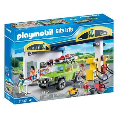 Playmobil City Life Fuel Station 168PC Playset