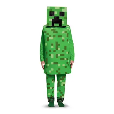 (Green, M) Halloween minecraft COS performance costume children's three-piece set