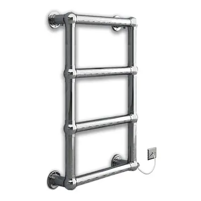 (Chrome, Manual Elecric Element) Traditional Electric Bahtroom Towel Rail Radiator