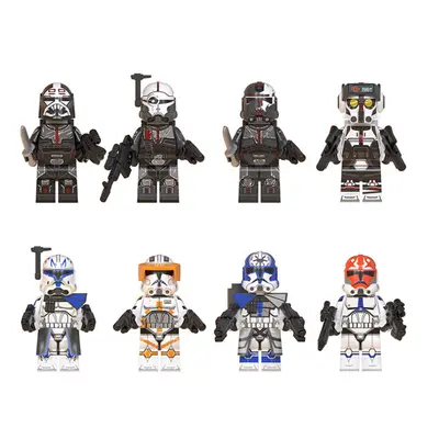 (Style B 8pcs) 8pcs/16pcs Star Wars Clone Troopers Minifigures Gift Fit Lego