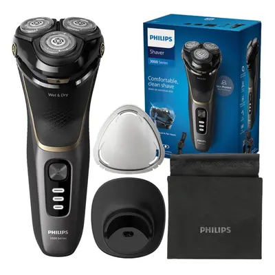 Electric Shaver Series - Wet & Dry Electric Shaver for Men with SkinProtect Technology in Deep B