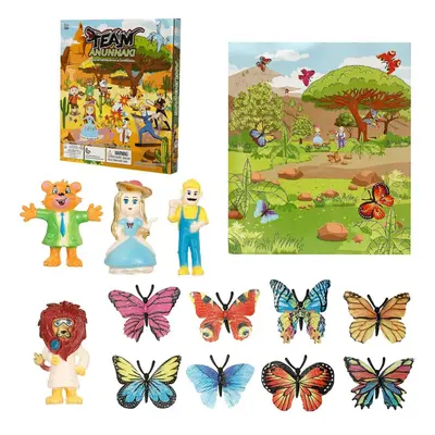 14 Pcs High Simulation Colorful Realistic Insects Butterfly Animal Figure Doll Model Learning Ed