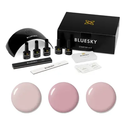 Gel Nail Polish Starter Kit - Nudes, Gel Nail Kit with 24W UV LED Lamp Nail Dryer, x 10ml Gel Na