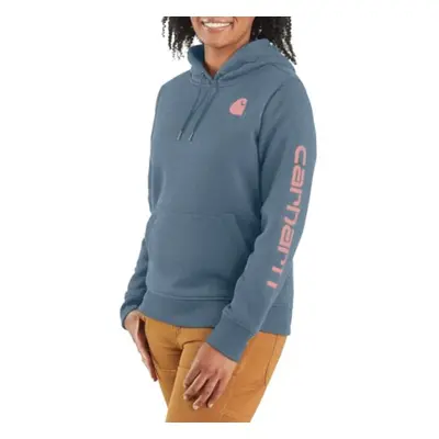 Carhartt Women's Relaxed Fit Midweight Logo Sleeve Graphic Sweatshirt Also Available in Plus Siz