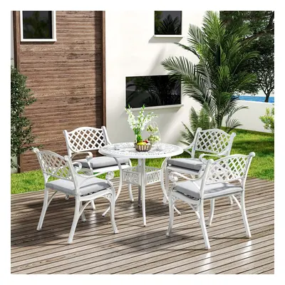 Set of Retro Garden Cast Aluminum Table Set