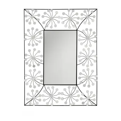 Premier Housewares Floret Metal Frame Wall Mirror