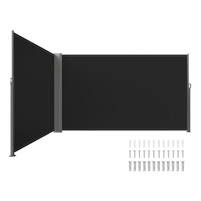 Vevor ZYPF160X600CMBK01V0 x in. Retractable Side Awning, Black