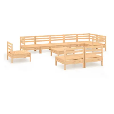 vidaXL Garden Lounge Set Wooden Outdoor Lounge Set Piece Solid Wood Pine