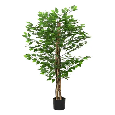 (120 cm) vidaXL Artificial Ficus Plant Leaves cm Green artificial plant