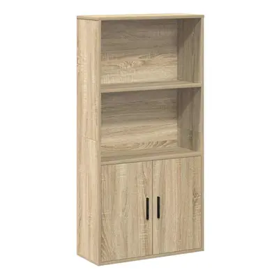 (sonoma oak) vidaXL Bookcase Sonoma Oak 60x24x120 cm Engineered Wood bookshelf book case