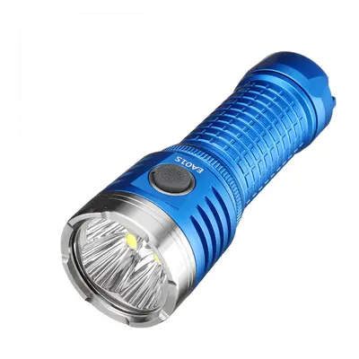 (Blue, XHP50.2 6500K) 4*XHP50.2/SST40 11000LM 500M USB-C Rechargeable Anduril UI EDC Flashlight 