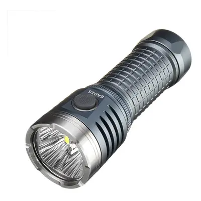 (Grey, SST40 5000K) 4*XHP50.2/SST40 11000LM 500M USB-C Rechargeable Anduril UI EDC Flashlight Hi