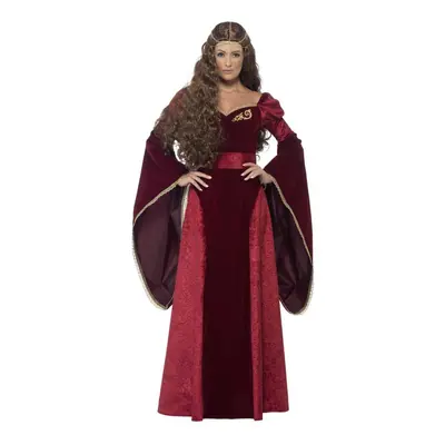 (XL, Red) Smiffys Womens/Ladies Deluxe Medieval Queen Costume