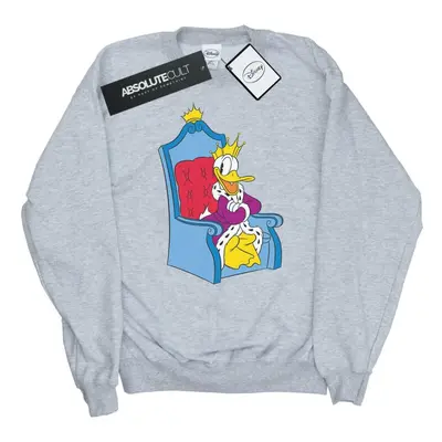 (S, Sports Grey) Disney Mens Donald Duck King Donald Sweatshirt