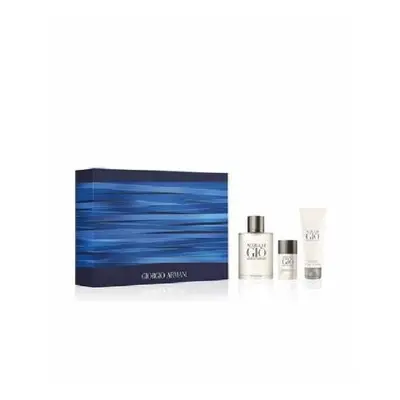 Giorgio Armani Acqua Di Gio Pcs Set For Men: 3.4 Eau De Toilette + 2.5 Deodorant Stick + 2.5 Sha