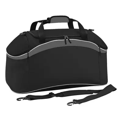 (One Size, Black/ Graphite Grey/ White) BagBase Teamwear Sport Holdall / Duffle Bag (54 Litres) 