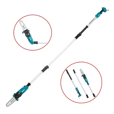 Makita DUA200Z 18V LXT 200mm Telescopic Extension Pole Saw + Extension - Bare