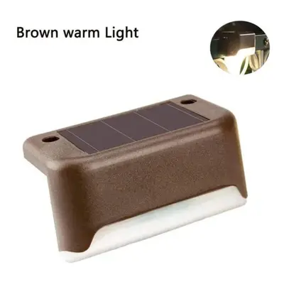 (brown, PCS) Solar Deck Lights 1/2/4/8/16/20/32 Pack Outdoor Step Lights Waterproof Led Solar Li