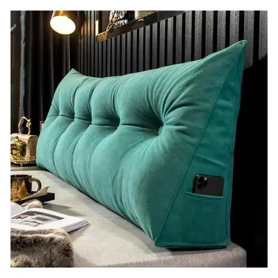 (green, * * 20cm) Headboard Pillow Triangle Cushion Backrest Pain Relief Sofa Waist Cushion Wedg