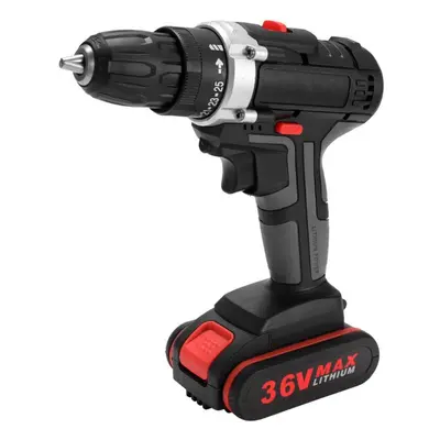 (US 1pcs battery) 36v Multifunctional Electric Impact Cordless Drill High-power Lithium Battery 