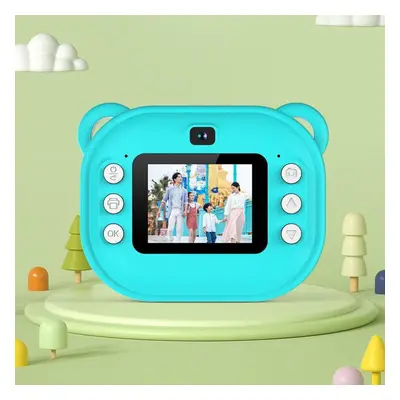 (green, dual camera + 32GB memory card) Y600 Children&apos;s Hd Instant Camera - Mini Video Reco