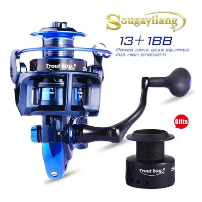 (4000) Spinning Fishing Reels 13+1bb Light Weight Ultra Smooth Aluminum Sea Fishing Reel With Sp