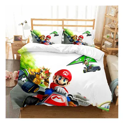 (Style 06, Single) Mario Duvet Cover Single Double King Duvet Cover