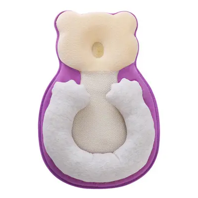 (purple) Baby Infant Newborn Pillow Cushion Prevent Flat Head Sleep Nest Pod Anti Roll