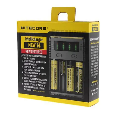 Nitecore NEW I4 Intelligent 26650 21700 Battery Charger