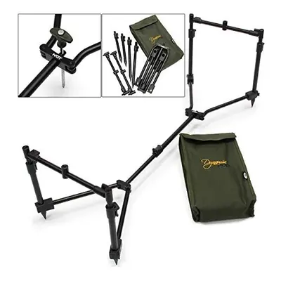 POD ADJUSTABLE ROD COMPACT TRAVEL ROD POD WITH CASE CARP FISHING