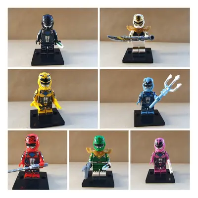 Mighty Morphin Power Rangers Toys Mini Action Figures Custom Lego Fit