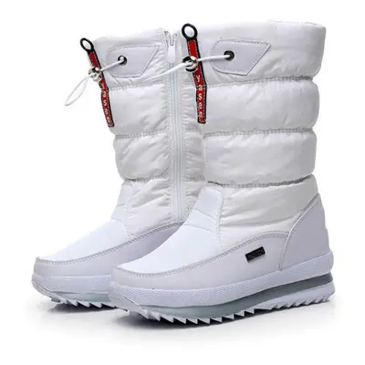 (white, 6.5) Women Snow Boots