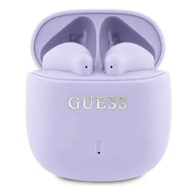 Guess Printed Classic Logo TWS Wireless Earphones Purple - GUTWSJ14ESGU