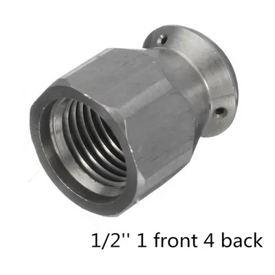 (1/2" front back) 3/8 Inch 1/8 Inch 1/4 Inch 1/2 Inch Pressure Drain Hose Nozzle Sewer Cleaning 