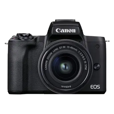 Canon EOS M50 Mark II + EF-M 15-45mm is STM Kit Black Black w/ EF-M15-45mm STM kit