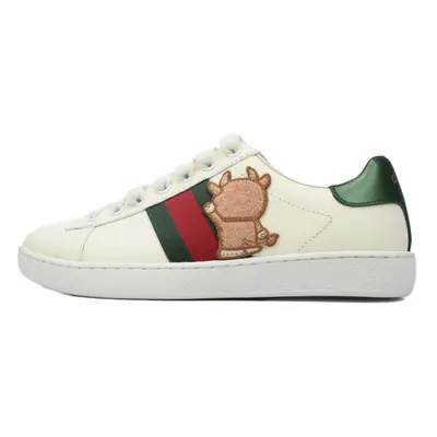 (EUR SIZE 45) GUCCI Bee Embroidered Fashion Board Shoes P360