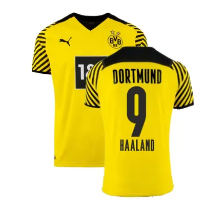 (MB) Borussia Dortmund Home Shirt (Kids) (HAALAND 9)