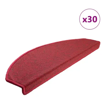 (bordeaux red, x x cm/ pcs) vidaXL Carpet Stair Treads Dark Green Stair Step Rug Protection Home