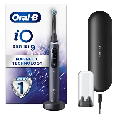 Oral-B iO9 Black Ultimate Clean Electric Toothbrush for Adults, Revolutionary Magnetic Technolog