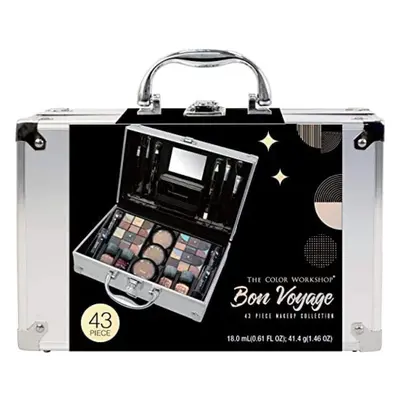 The Color Workshop - Bon Voyage Makeup Set - Fashion Train Case with Complete Professional Makeu