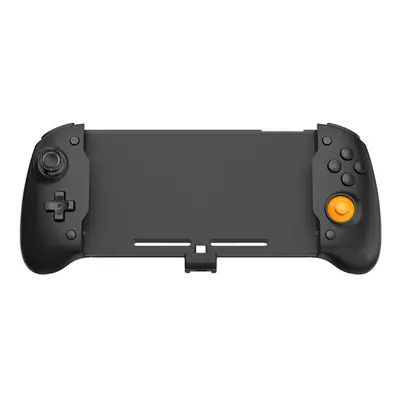 (Black) Handheld Grip Dual Motor Vibration 6-Axis Gyro Joypad Game Controller for Switch Game Co